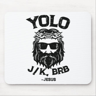 Yolo Jk Brb Jesus Rolig Påskdag Uppståndelse Ch Musmatta