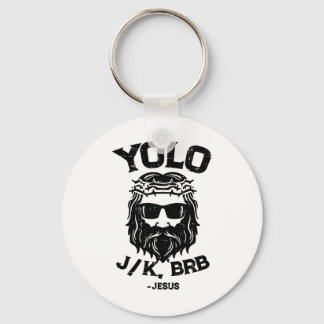 Yolo Jk Brb Jesus Rolig Påskdag Uppståndelse Ch Nyckelring