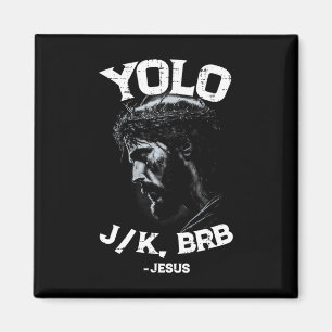 Yolo Lol Jk Brb Jesus Manar Women Religiösa Påsk C Magnet