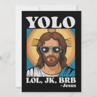 YOLO LOL JK BRB Jesus Roligt Påsk