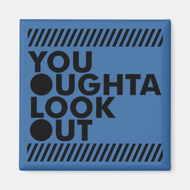 YOLO med försiktighet Magnet (Framsidan)