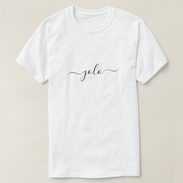 YOLO Minimalist T Shirt (Design framsida)