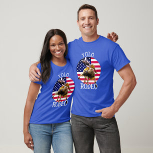 YOLO Rodeo Bullridning T Shirt
