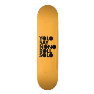 YOLO Roll Solo Fylld Old School Skateboard Bräda 21,6 Cm