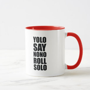 YOLO rulle solo Mugg