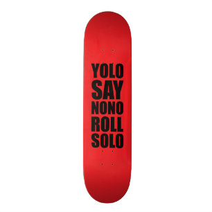 YOLO rulle solo Old School Skateboard Bräda 21,6 Cm