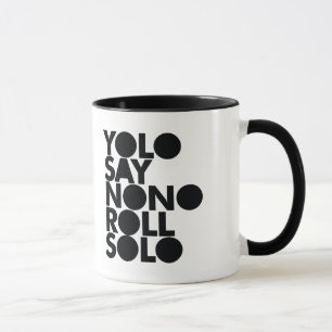 YOLO rulle som fylls solo Mugg