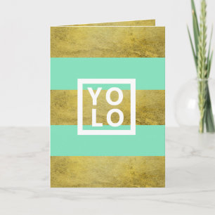 YOLO simulerade guld omkullkastar & Mint det Kort