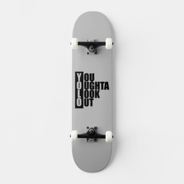 YOLO Vertikal låda Skateboard Bräda 21,5 Cm (Framsida)
