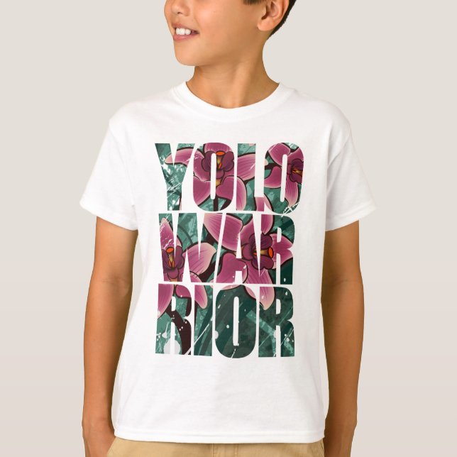 YOLOWARRIOR - Blom- brev Tee (Framsida)