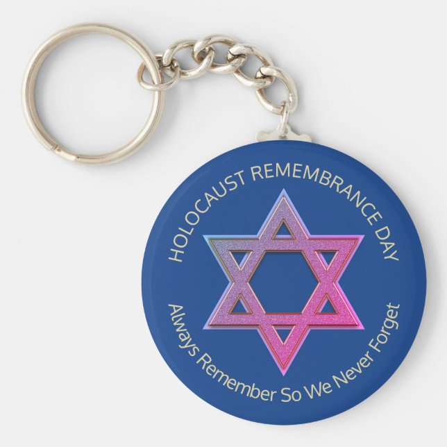 YOM HASHOAH Holocaust Memory chain Nyckelring (Framsidan)