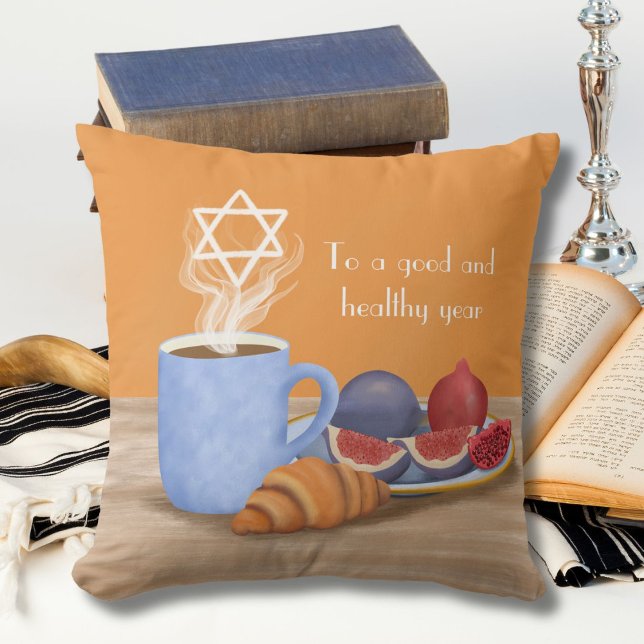Yom Kippur Break-fast: Kaffe, Granatäpplen  Kudde (Skapare uppladdad)
