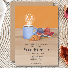 Yom Kippur brutar fasten: Kaffe, Granatäpplen Inbjudningar