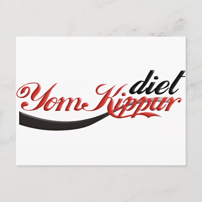 Yom Kippur Diet Vykort (Framsida)