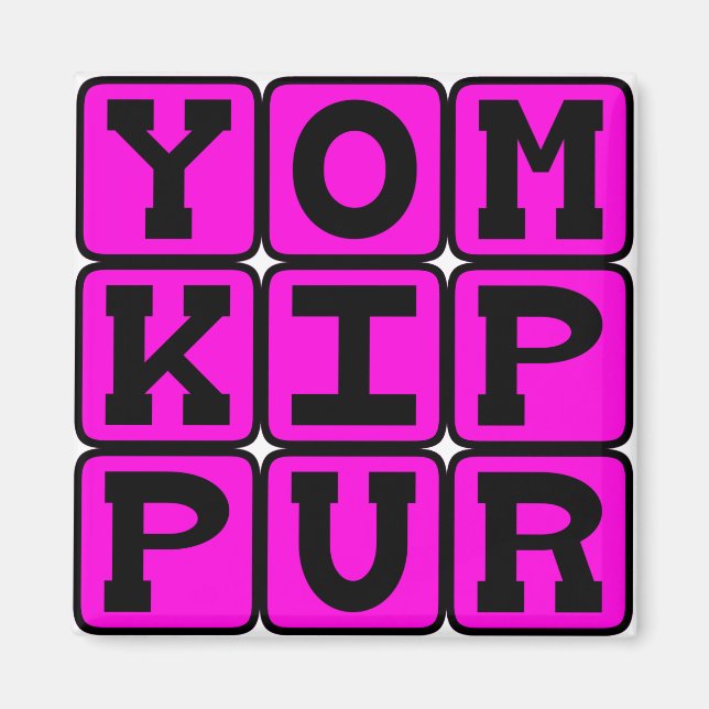 Yom Kippur, Försoningsdagen Magnet (Framsidan)