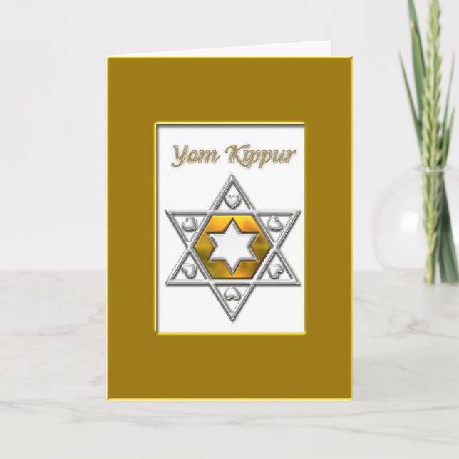 Yom Kippur Guld Kort (Framsida)