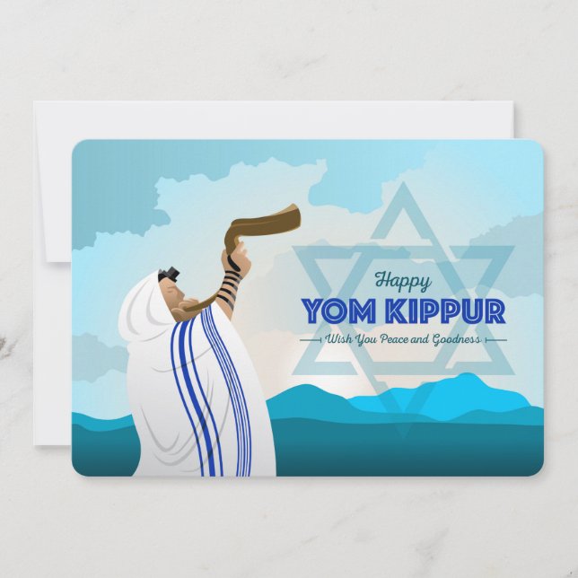 Yom Kippur Helgdag Card Julkort (Framsida)