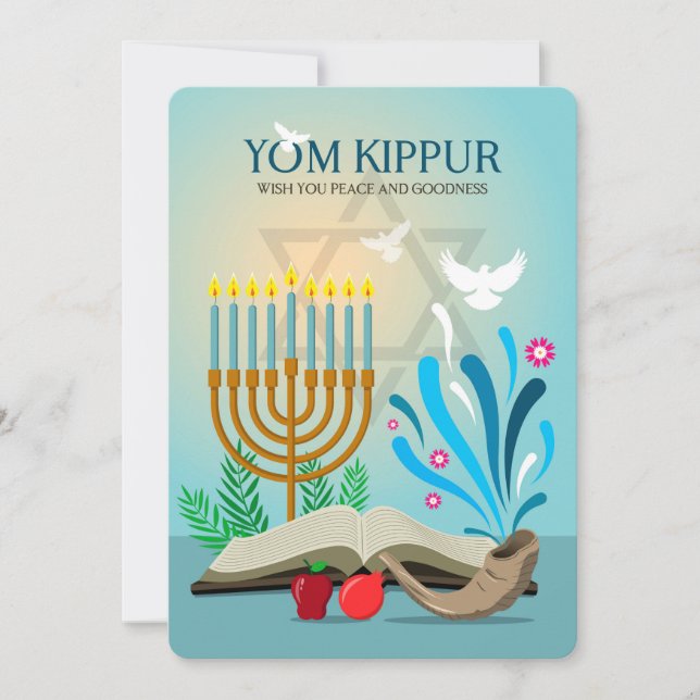 Yom Kippur Helgdag Card Julkort (Framsida)