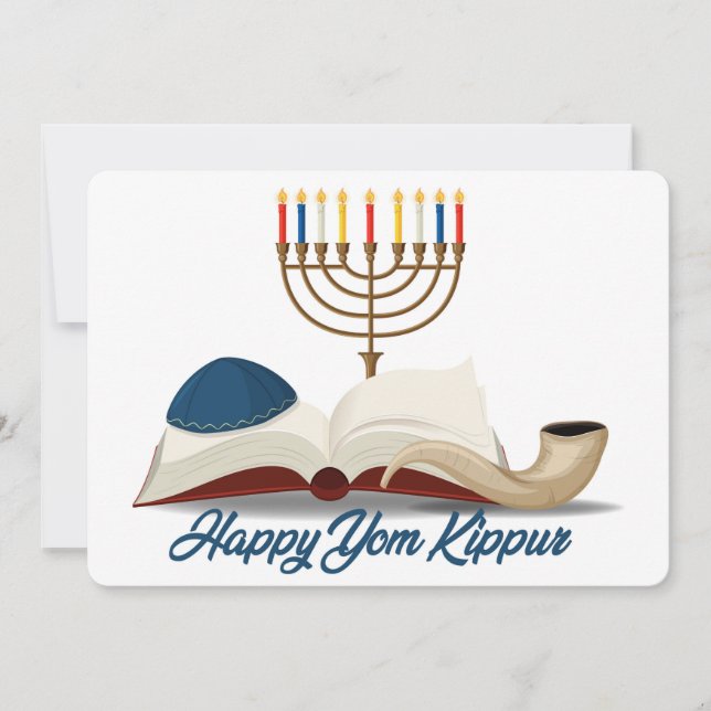 Yom Kippur Helgdag Card Julkort (Framsida)