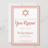 Yom Kippur Jewish bryter ner den snabba middagen P