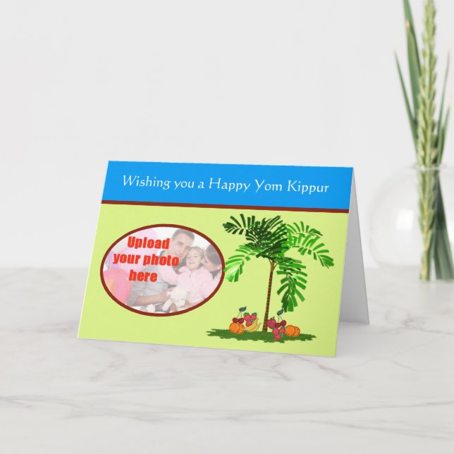 Yom Kippur Jewish helgdag anpassningsbar Kort (Framsida)