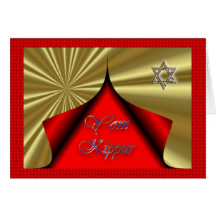 Yom Kippur judisk helgdag som fastar helig dag fö Hälsningskort