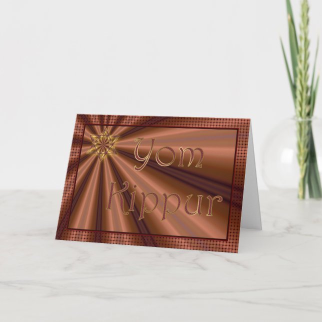 Yom Kippur judisk helgdag som fastar helig dag för Kort (Framsida)