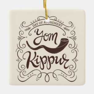 Yom Kippur keramisk prydnad Julgransprydnad Keramik