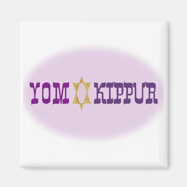 Yom Kippur & Star - Magnet (Framsidan)