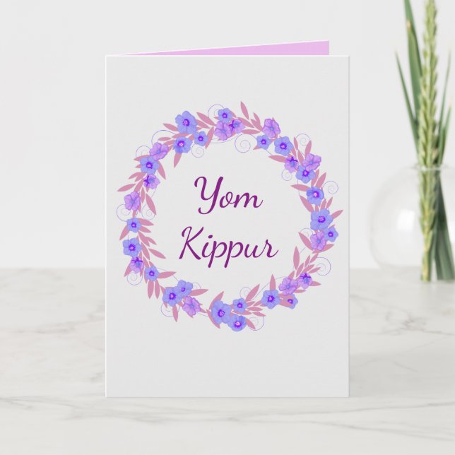 Yom Kippur uttryck Kort (Framsida)
