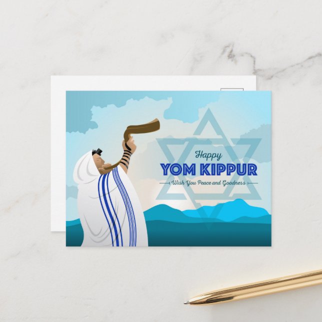 Yom Kippur vykort (Fram/Back In Situ)