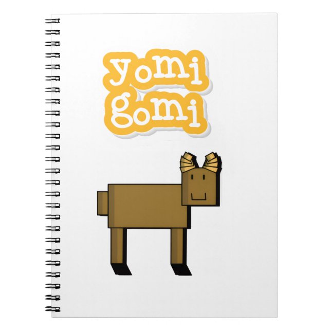 yomigomi + Goat Notebook Anteckningsbok (Framsidan)