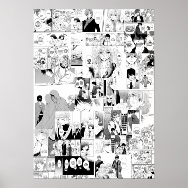 Yona av mangakollage poster (Framsidan)
