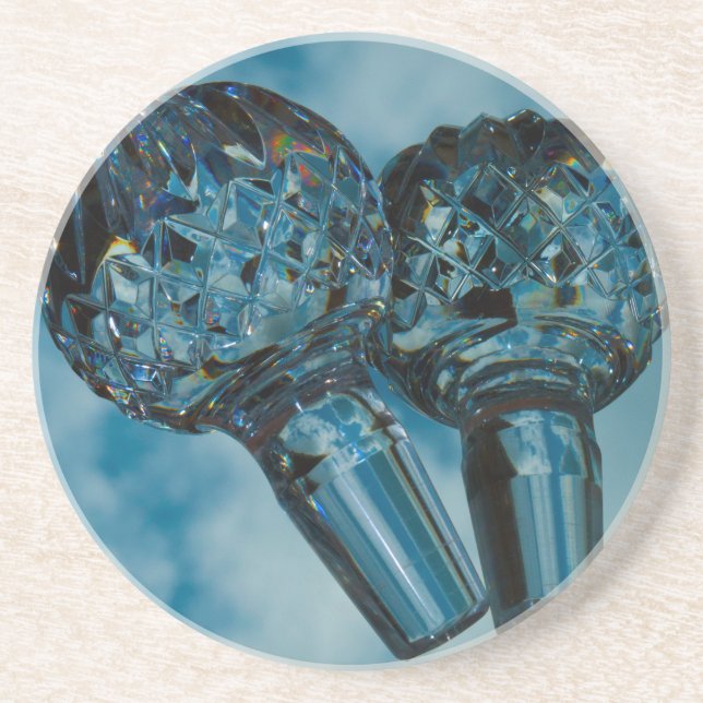 Yonder till Crystal Blå himmel Underlägg Sandsten (Framsidan)