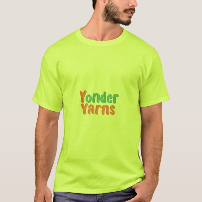 Yonder Yarns T Shirt (Framsida)