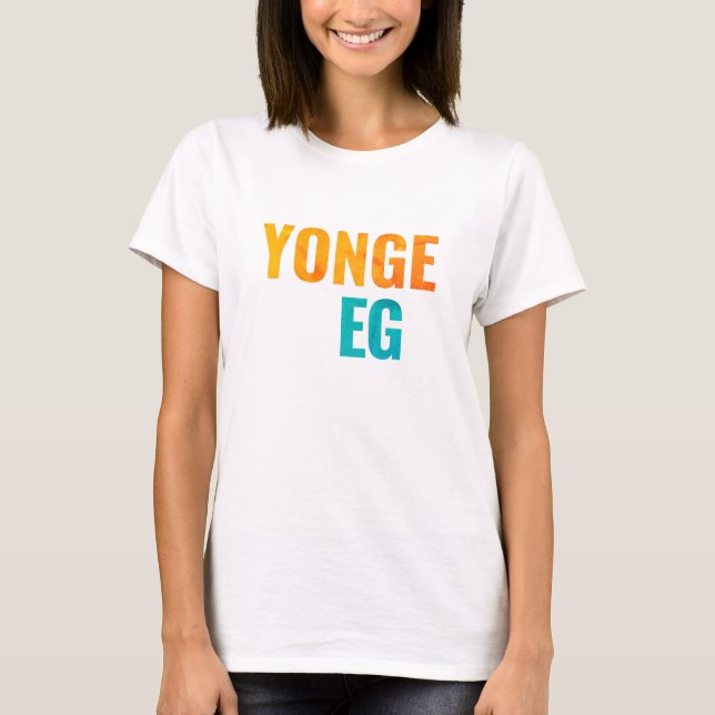Yonge Eglinton Toronto grannborhoods T-Shirt (Framsida)