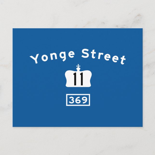 Yonge St 11 Vykort (Framsida)