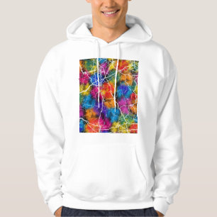 Yongzhou Kina Stadskarta Hoodie