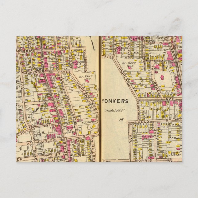 Yonkers, New York 11 Vykort (Framsida)