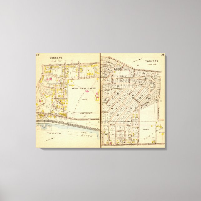 Yonkers, New York 12 Canvastryck (Framsida)