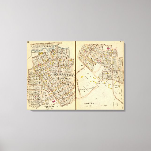 Yonkers, New York 14 Canvastryck (Framsida)