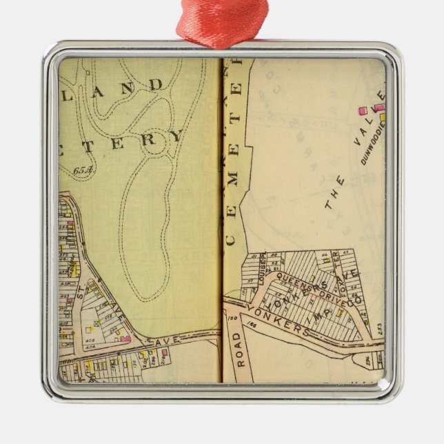 Yonkers New York 20 Julgransprydnad Metall (Framsidan)