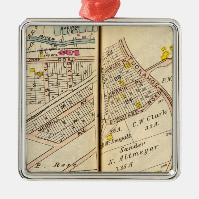 Yonkers New York 2 Julgransprydnad Metall (Framsidan)