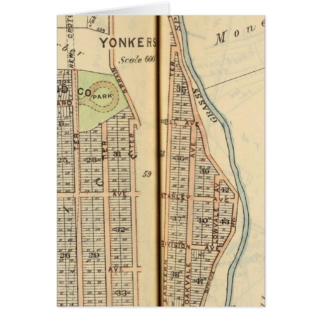 Yonkers, New York 4 Hälsningskort (Framsidan)