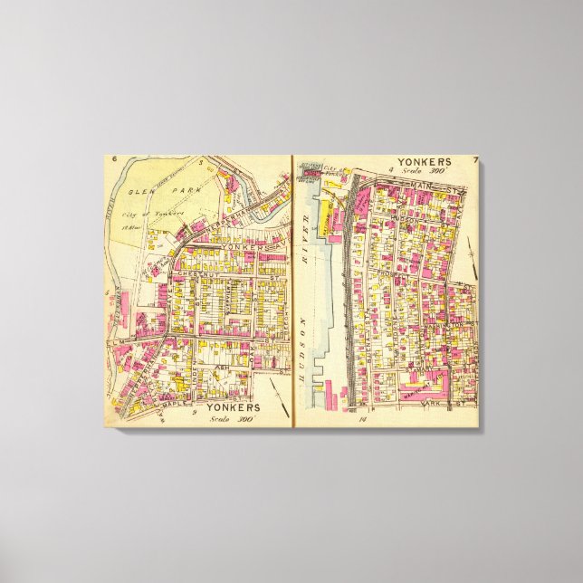 Yonkers, New York 5 Canvastryck (Framsida)
