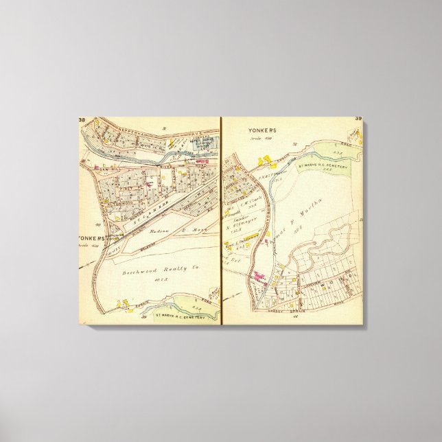 Yonkers, New York 6 Canvastryck (Framsida)