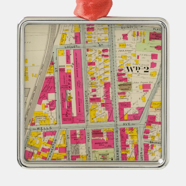 Yonkers, New York 7 Julgransprydnad Metall (Framsidan)