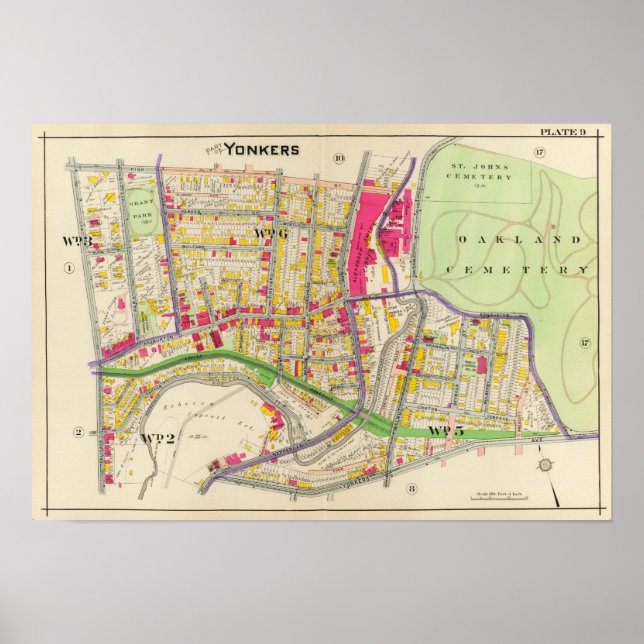 Yonkers New York Atlas Poster (Framsidan)