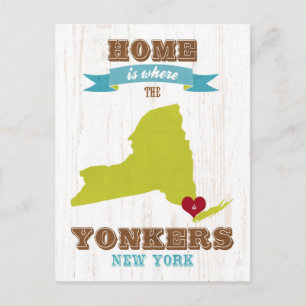 Yonkers, New York - Hem är där. Vykort
