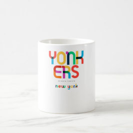 Yonkers New York Mid Century, Pop Art. Kaffemugg